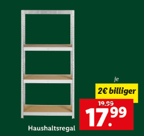Haushaltsregal
