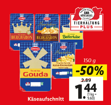Käseaufschnitt
