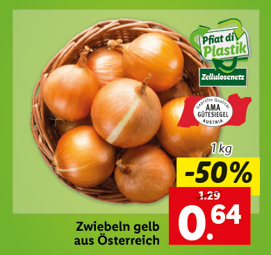 Zwiebeln gelb aus Österreich