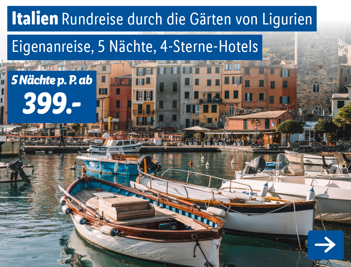 Italien - Rundreise durch die Gärten von Ligurien