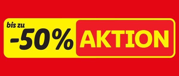 Bis zu -50 % Aktion