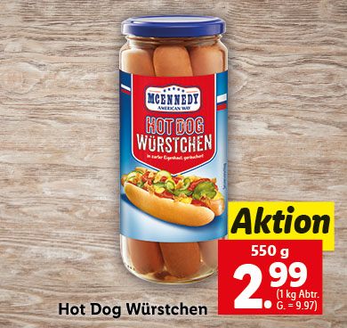 Hot Dog Würstchen