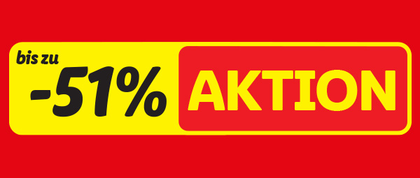 Bis zu -50 % Aktion