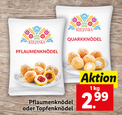 Pflaumenknödel oder Topfenknödel