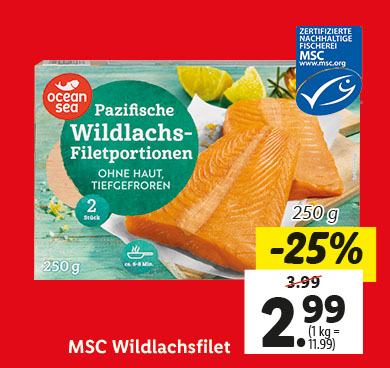 MSC Wildlachsfilet