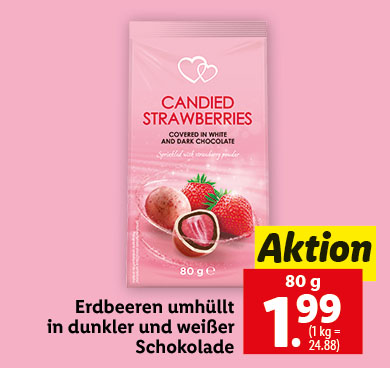 Erdbeeren umhüllt in dunkler und weißer Schokolade