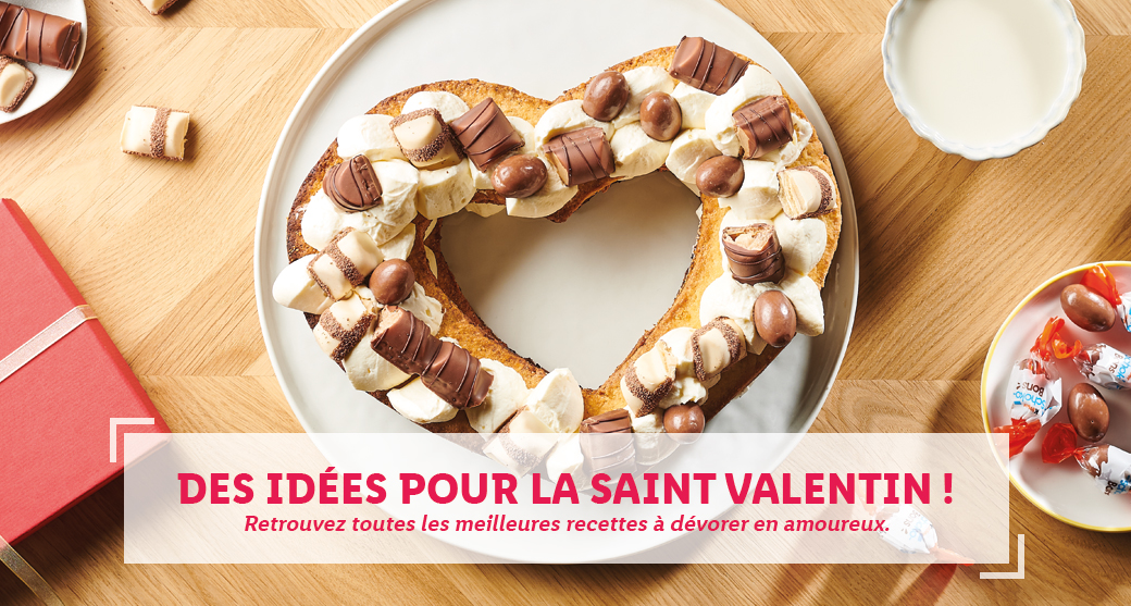 Découvrez toutes nos recettes pour la Saint Valentin !