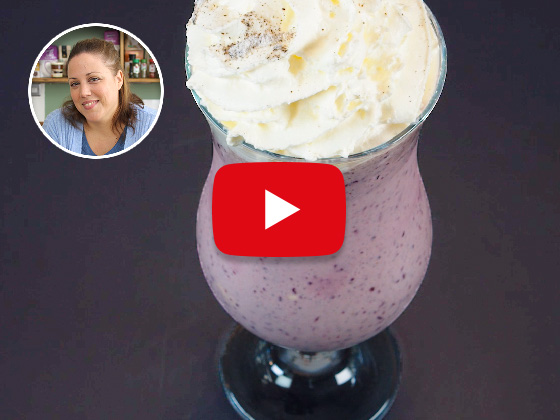 Milkshake aux myrtilles