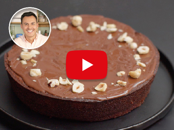 Gâteau au chocolat et crème de marron