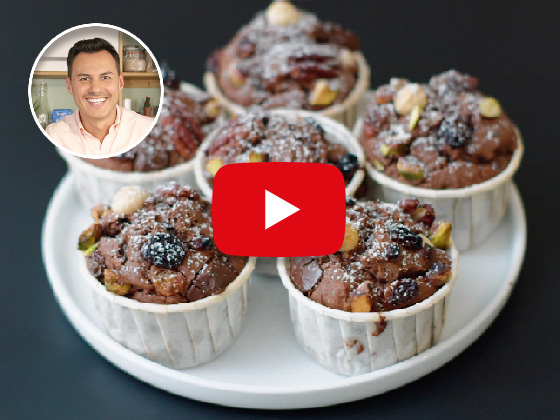 Muffins de Noël façon mendiant