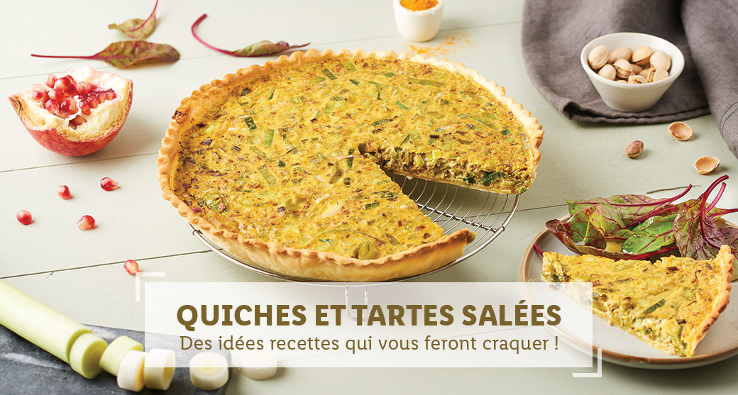 Quiches et tartes salées, des idées recettes qui vous feront craquer !