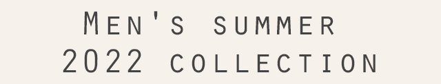 Men's summer 2022 collection
