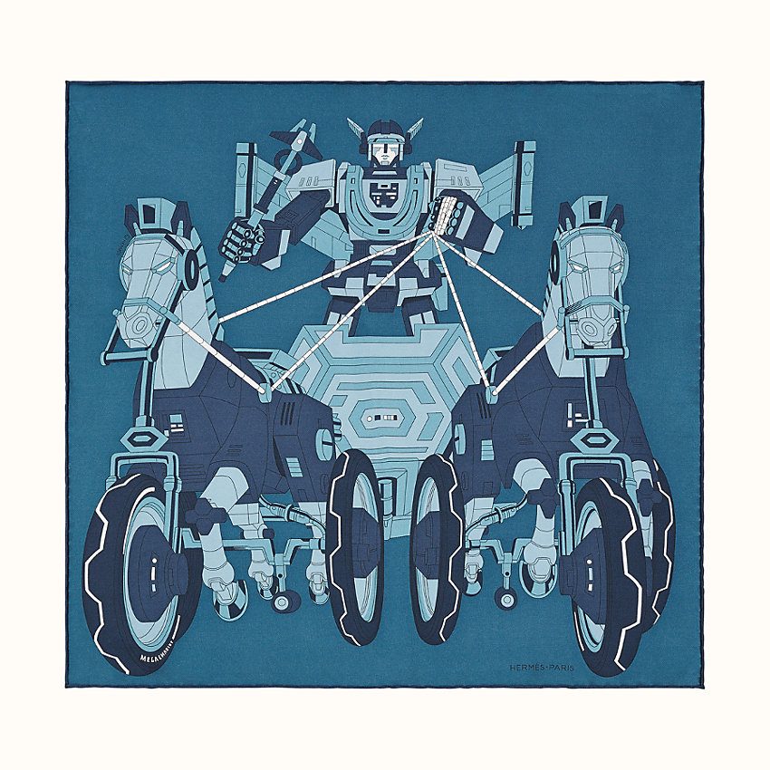 MEGA CHARIOT POCKET SQUARE 45