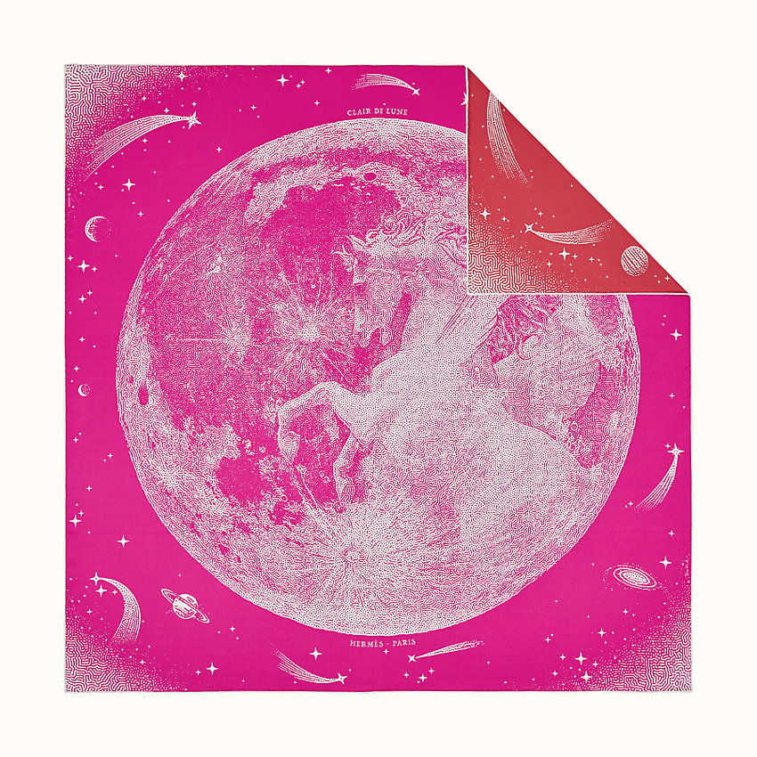 CLAIR DE LUNE DOUBLE FACE SCARF 90