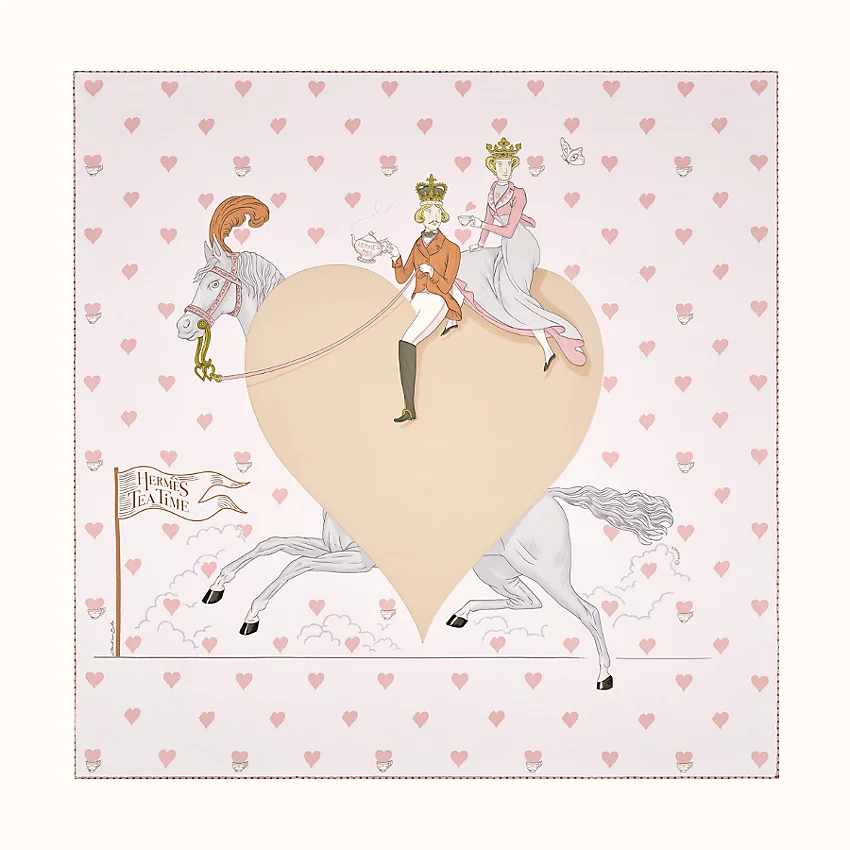 HERMES TEA TIME SCARF 70
