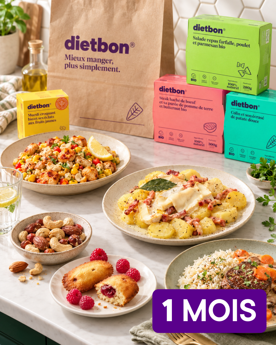 Beauté & Bien-être 4 Repas minceur - 1 mois Dietbon - bon plan beauté dietbon