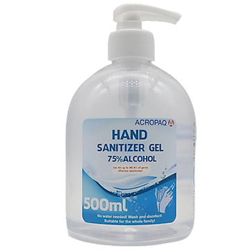 HÃ¤ndedesinfektionsgel Acropaq Hand Sanitizer Gel, bakterizid & begrenzt viruzid, 500 ml, in