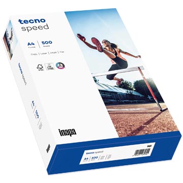 Kopierpapier tecno speed, DIN A4, 75 g/mÂ², reinweiÃ, 1 Karton = 10 x 500 Blatt
