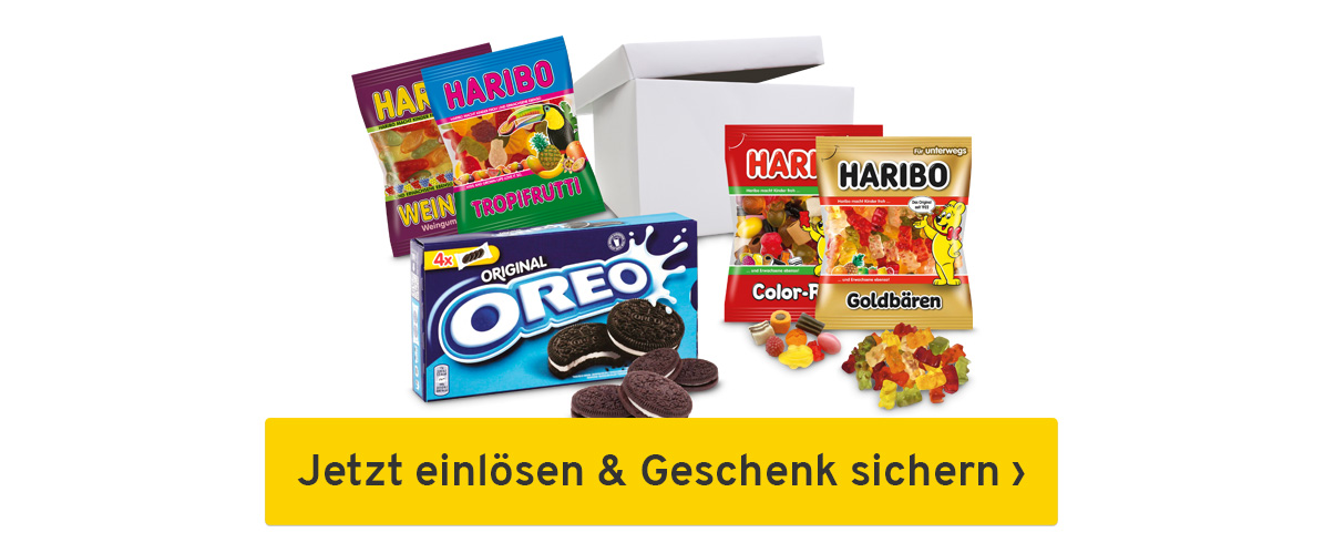 Jetzt Gutschein einlÃ¶sen & GRATIS SÃ¼igkeitenbox sichern