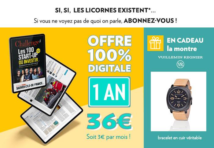 Offre d'abonnement 100% numérique. 1 an à 36€ seulement