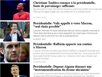 Suivi des candidats au fil de la campagne