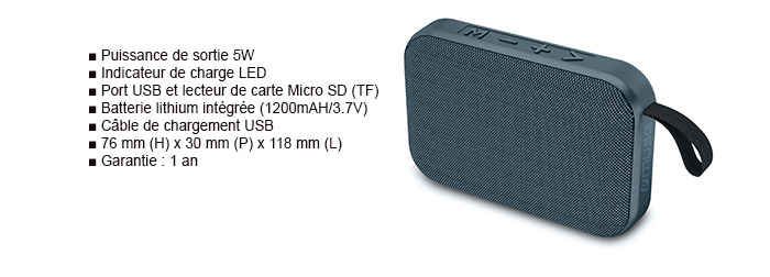 l'enceinte bluetooth MUSE'