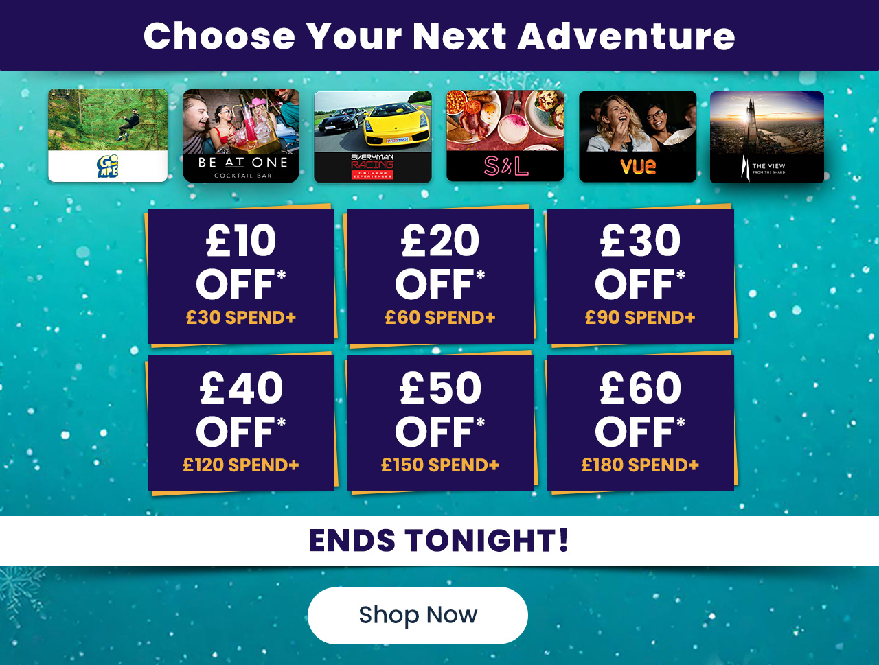 Choose Your Next Adventure. Offer Ends Tonight!