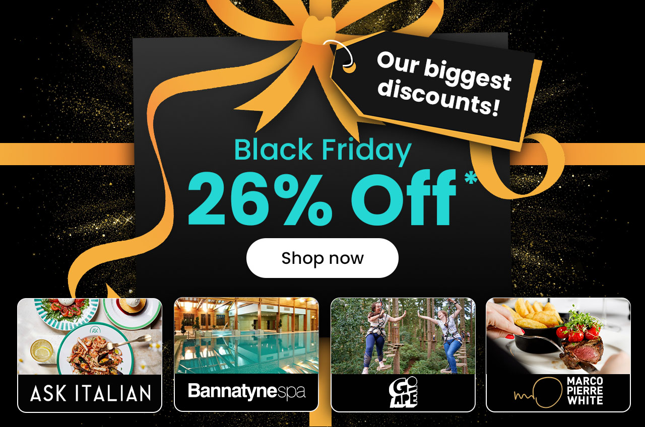 Our biggest discount! Black Friday 26% Off