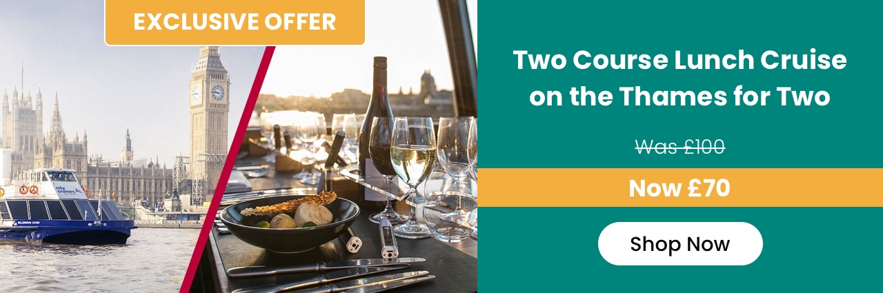 Two Course Lunch Cruise On The Thames For Two