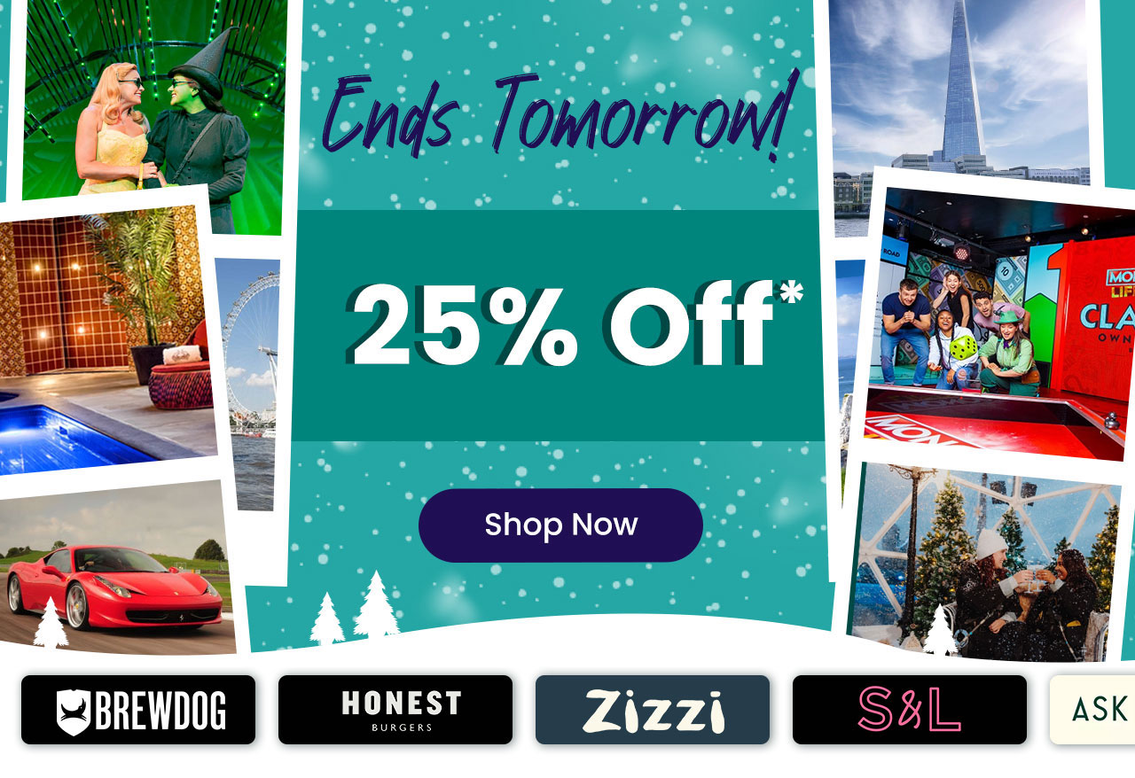Ends Tomorrow! 25% Off