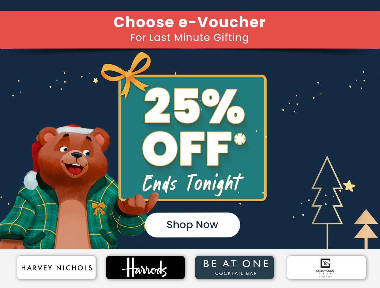 25% Off Ends Tonight