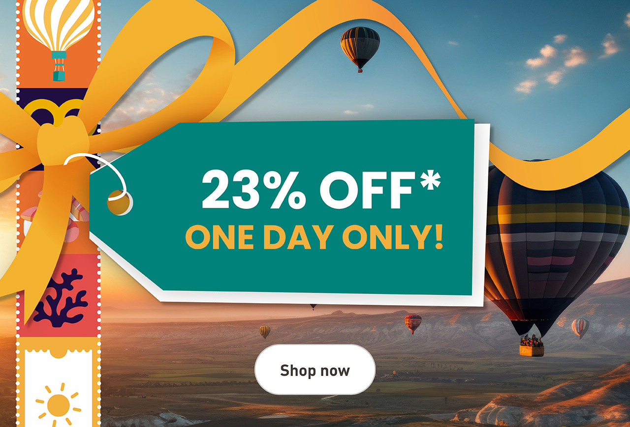 23% Off One Day Only