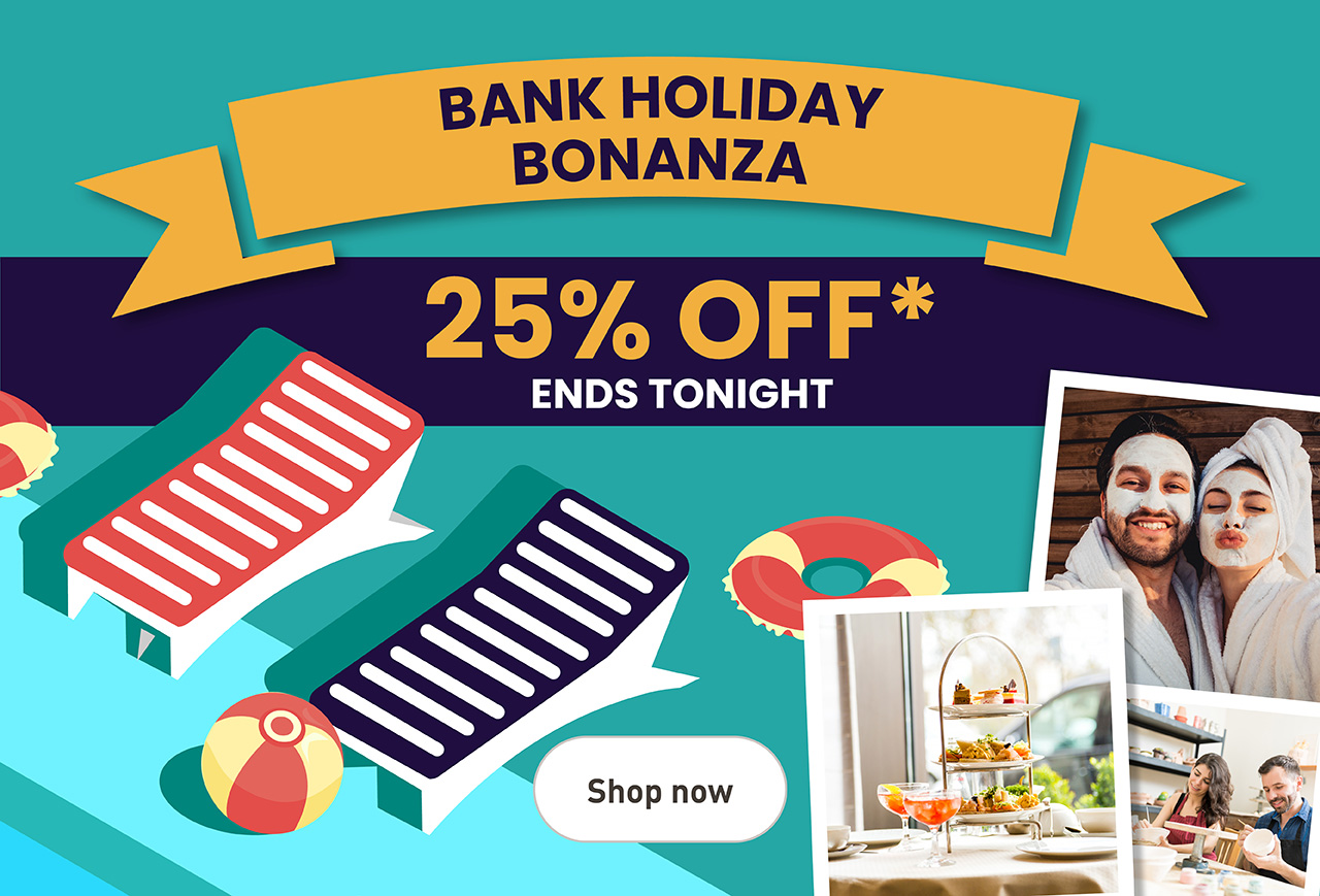 25% Off Bank Holiday Ends Tonight