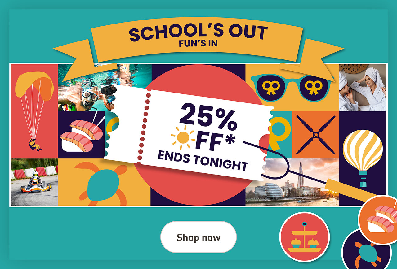 School's Out 25% Off Ends Tonight