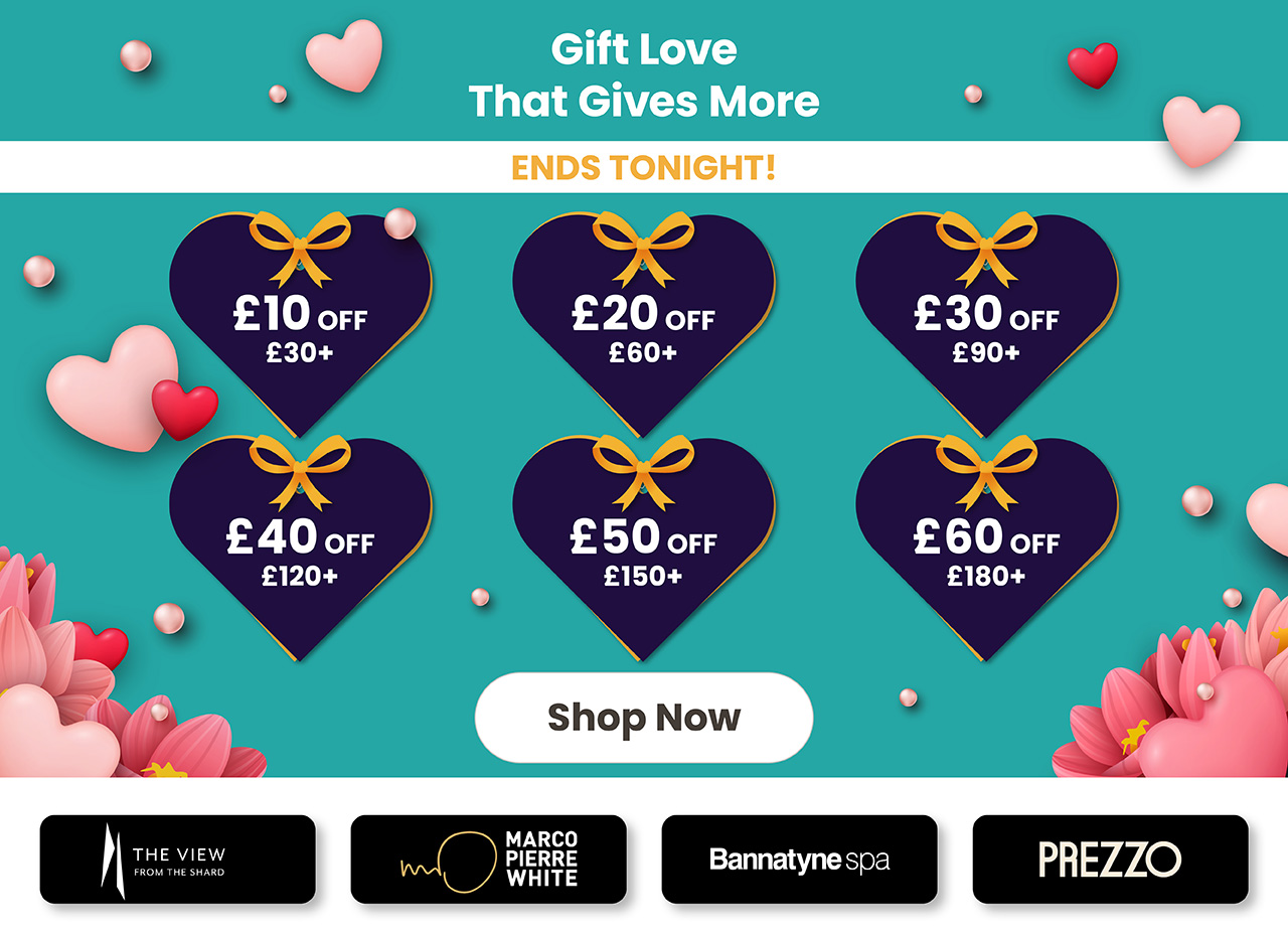 Gift Love That Gives More With £60 Off. Ends Tonight!