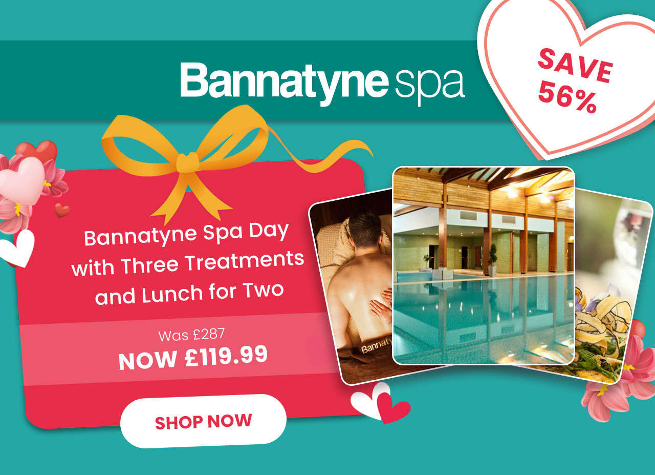 Bannatyne Spa Day with Three Treatments and Lunch for Two - Now £199.99