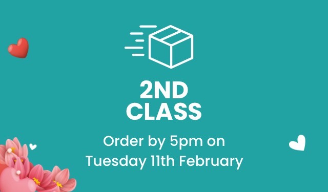 2nd Class - Order by 5pm on Tuesday 11th February