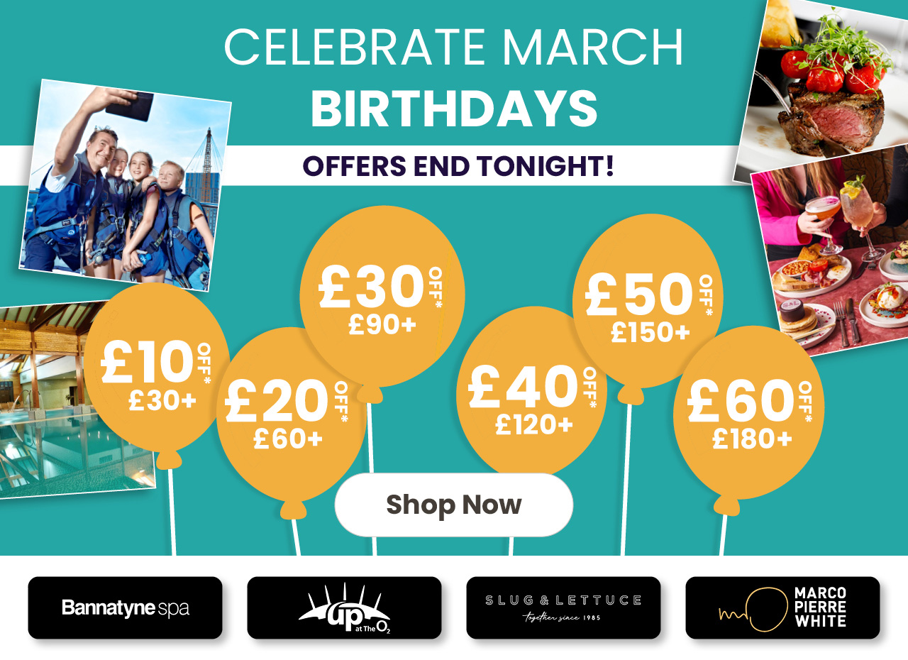 Celebrate March Birthdays! Offer Ends Tonight
