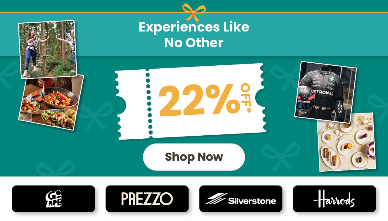 20% Off Experiences Like No Other