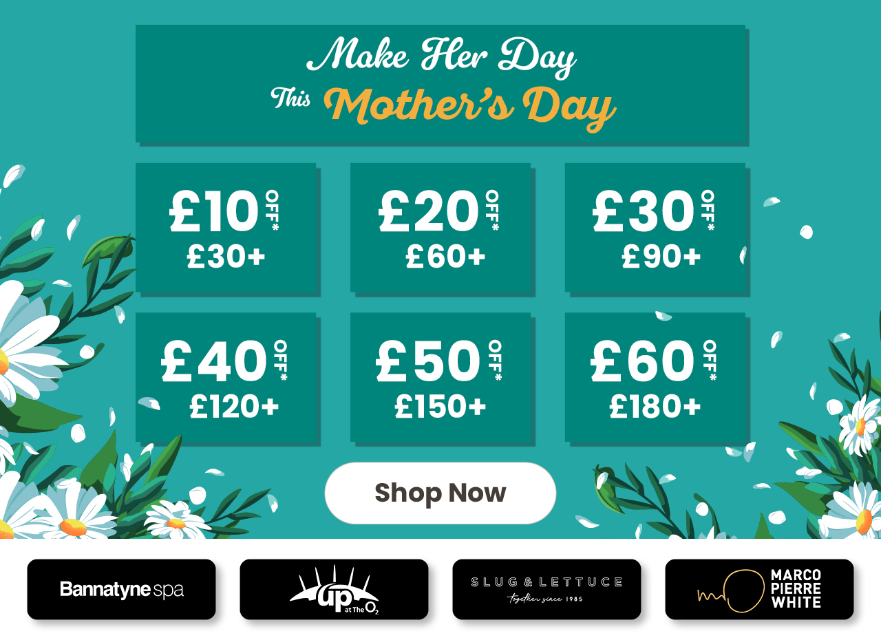 Make Her Day This Mother's Day With £60 Off