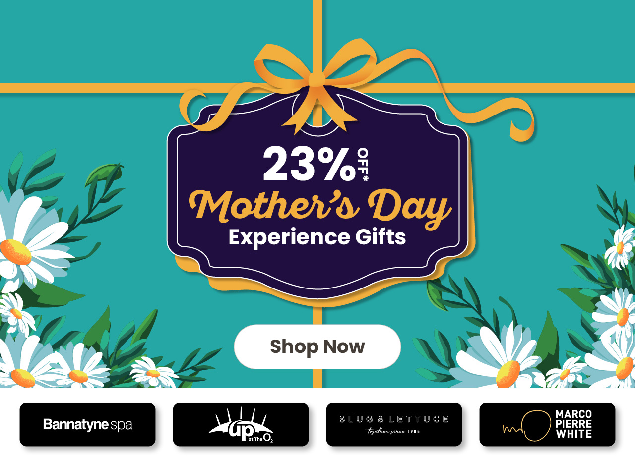 23% Off Mother's Day Experience Gifts