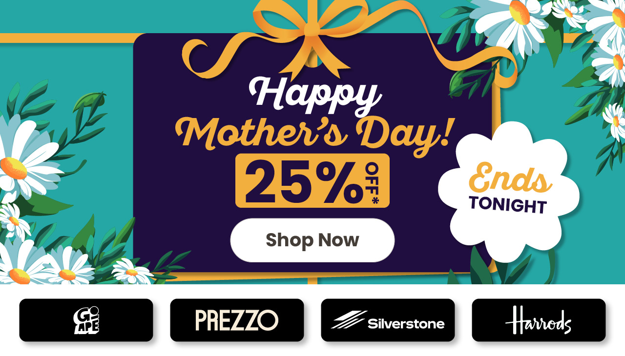 25% Off Mother's Day Experience Gifts