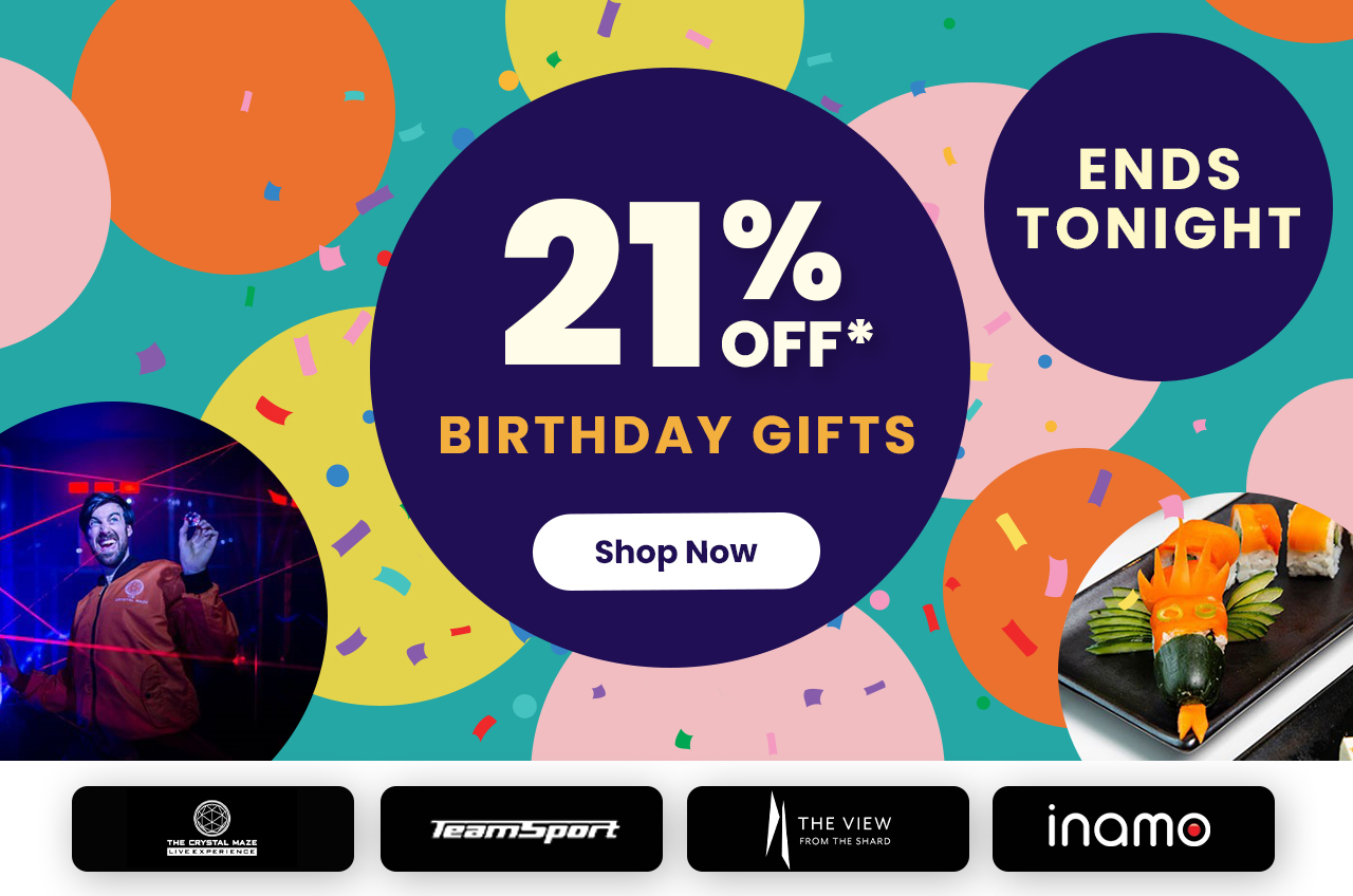 21% Off Birthday Gifts Ends Tonight