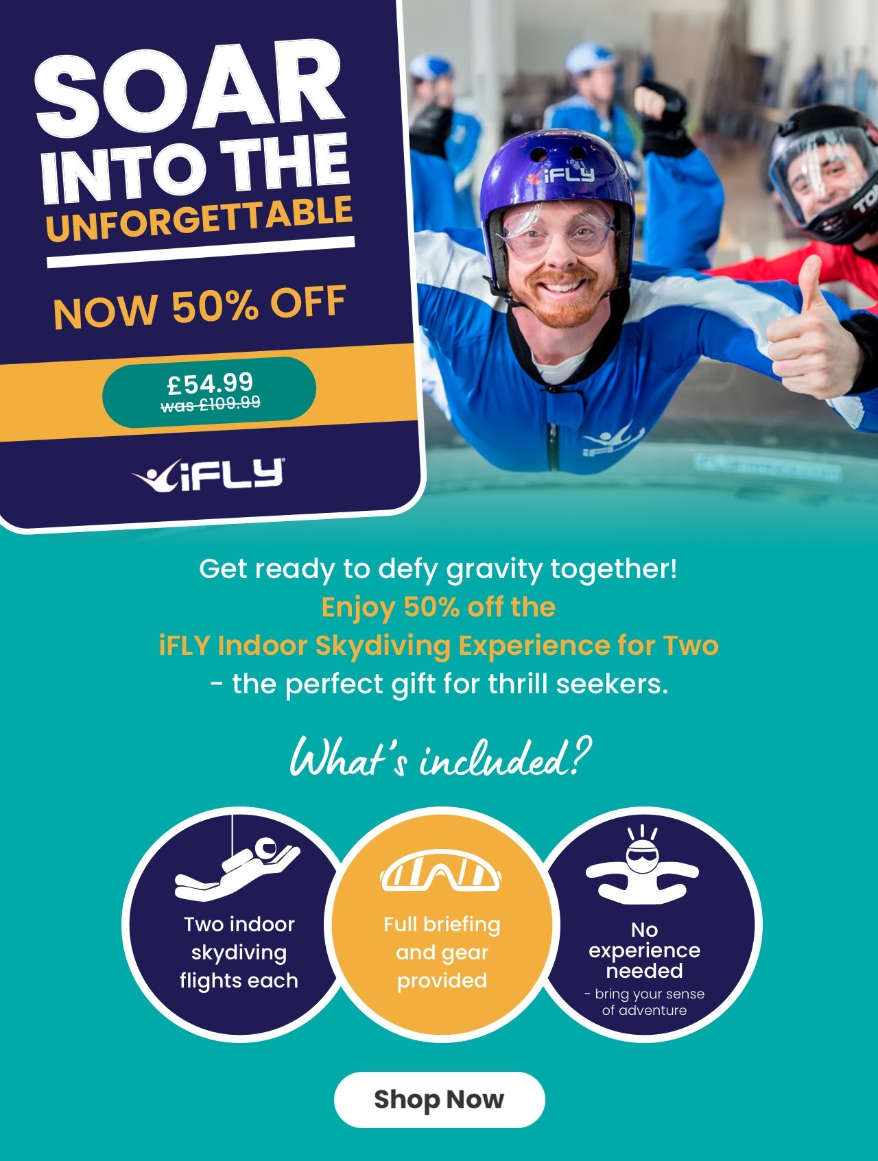 Soar into the unforgettable - Now 50% off!