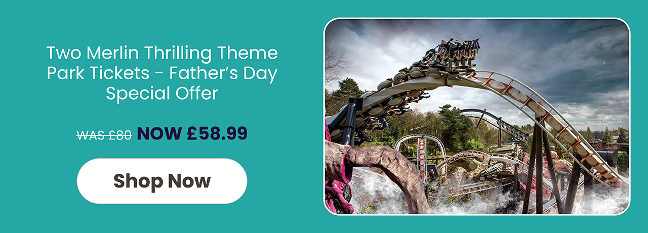 Merlin Thrilling Theme Park Tickets for Two - Special Offer