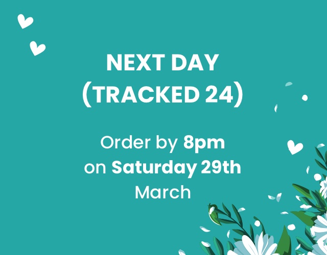 Royal Mail Tracked Order by 8pm on Saturday 29th March