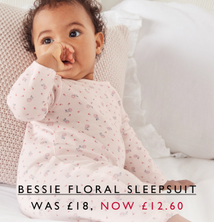 Bessie Floral Sleepsuit WAS £18, NOW £12.60