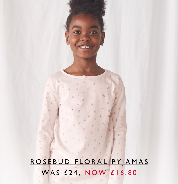 Rosebud Floral Pyjamas WAS £24, NOW £16.80