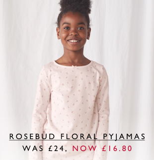 Rosebud Floral Pyjamas WAS £24, NOW £16.80