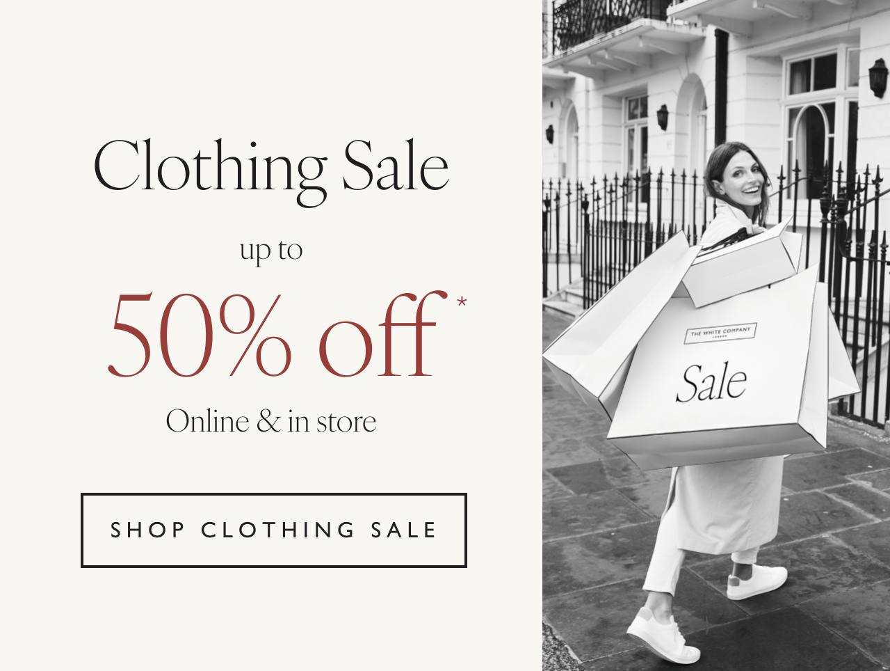 Clothing Sale up to 50% off* | Online & in store | Shop clothing sale